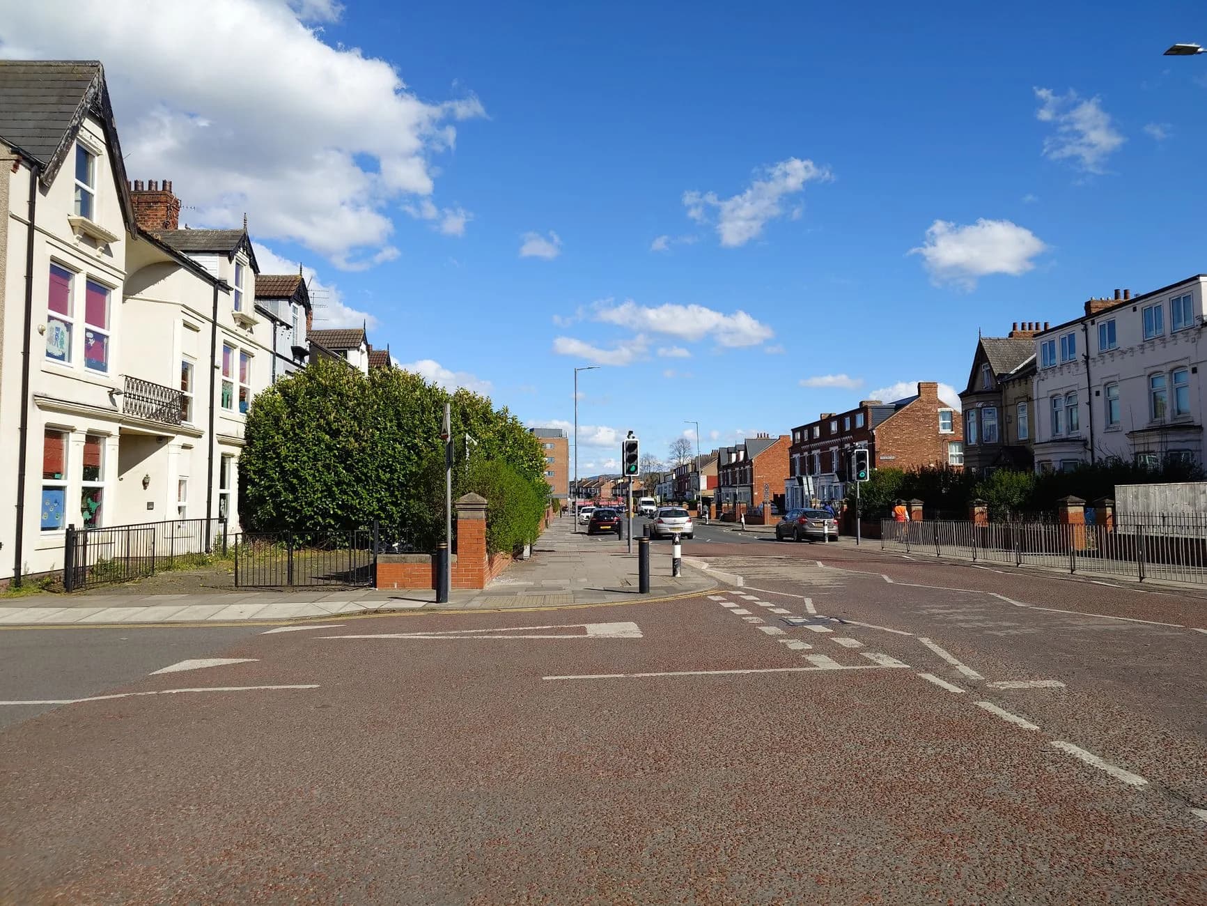 A street on a housing estate