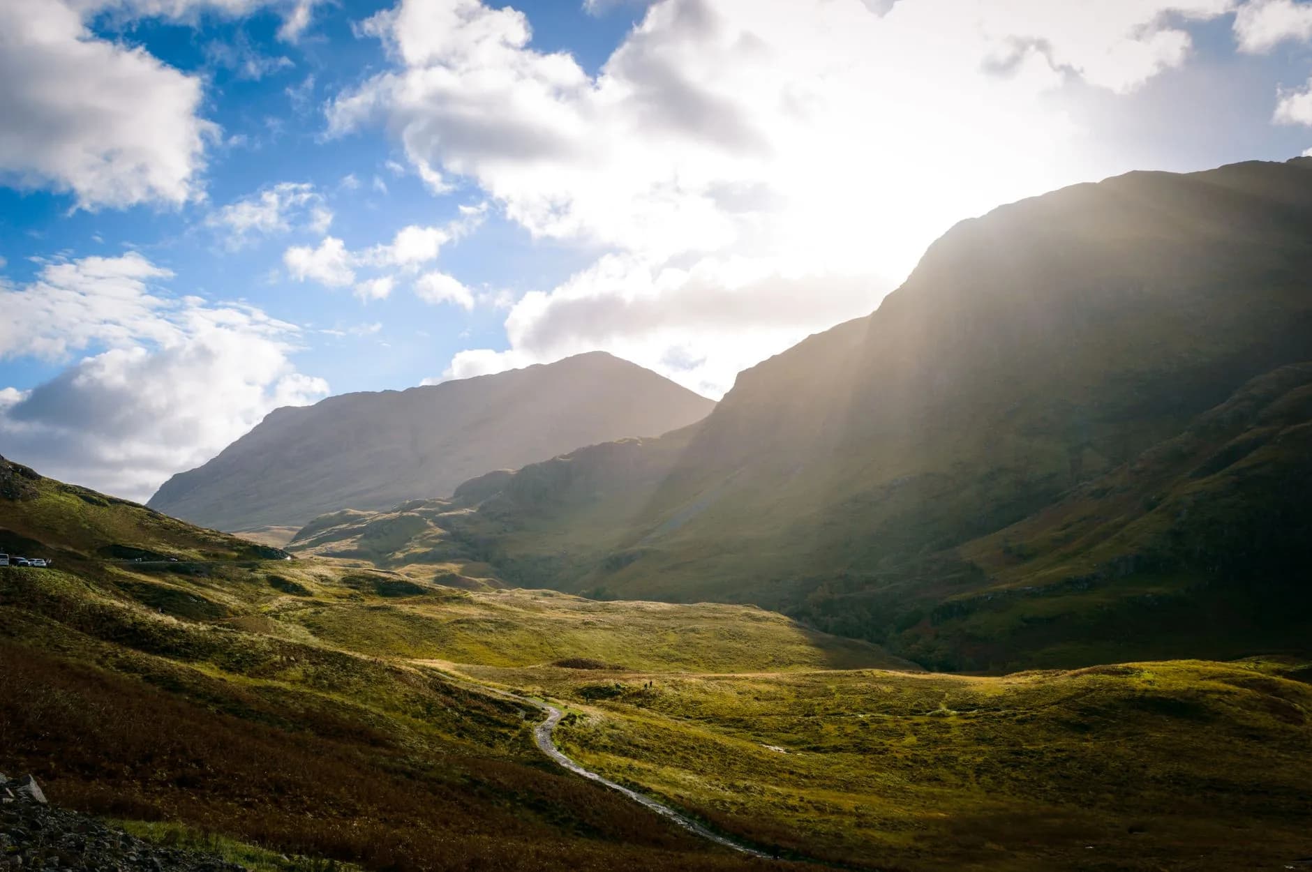 Hills in the Scottish Highlands
