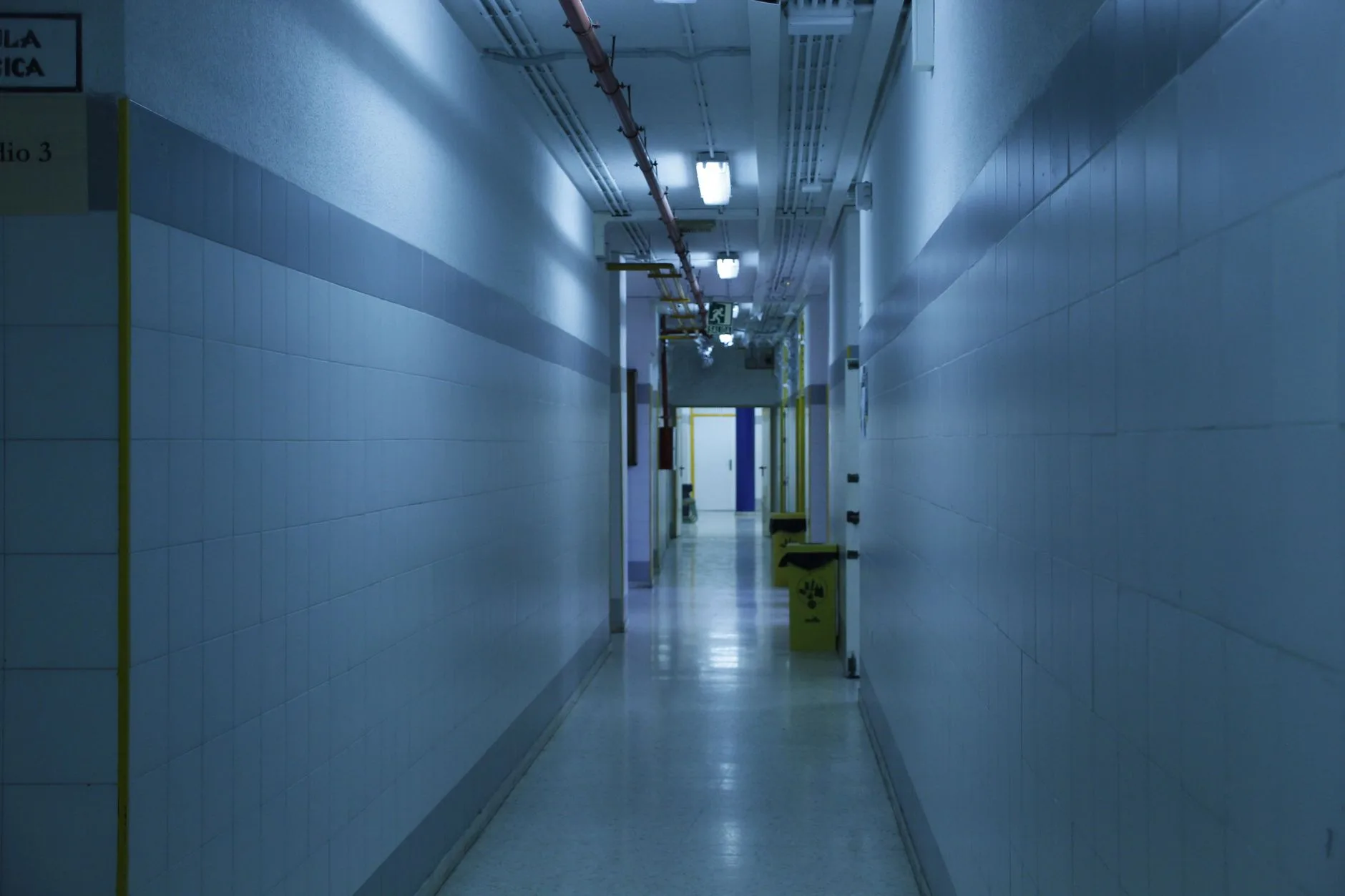 A hospital corridor