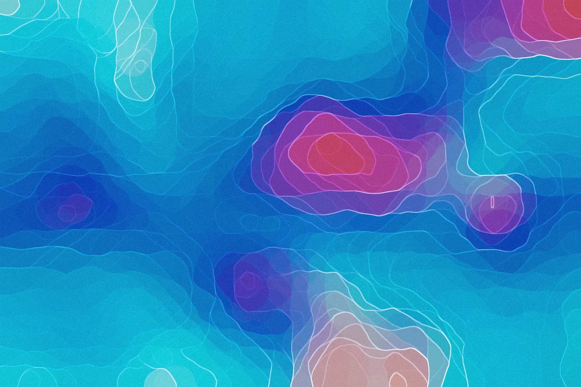A bathymetric map of the ocean floor