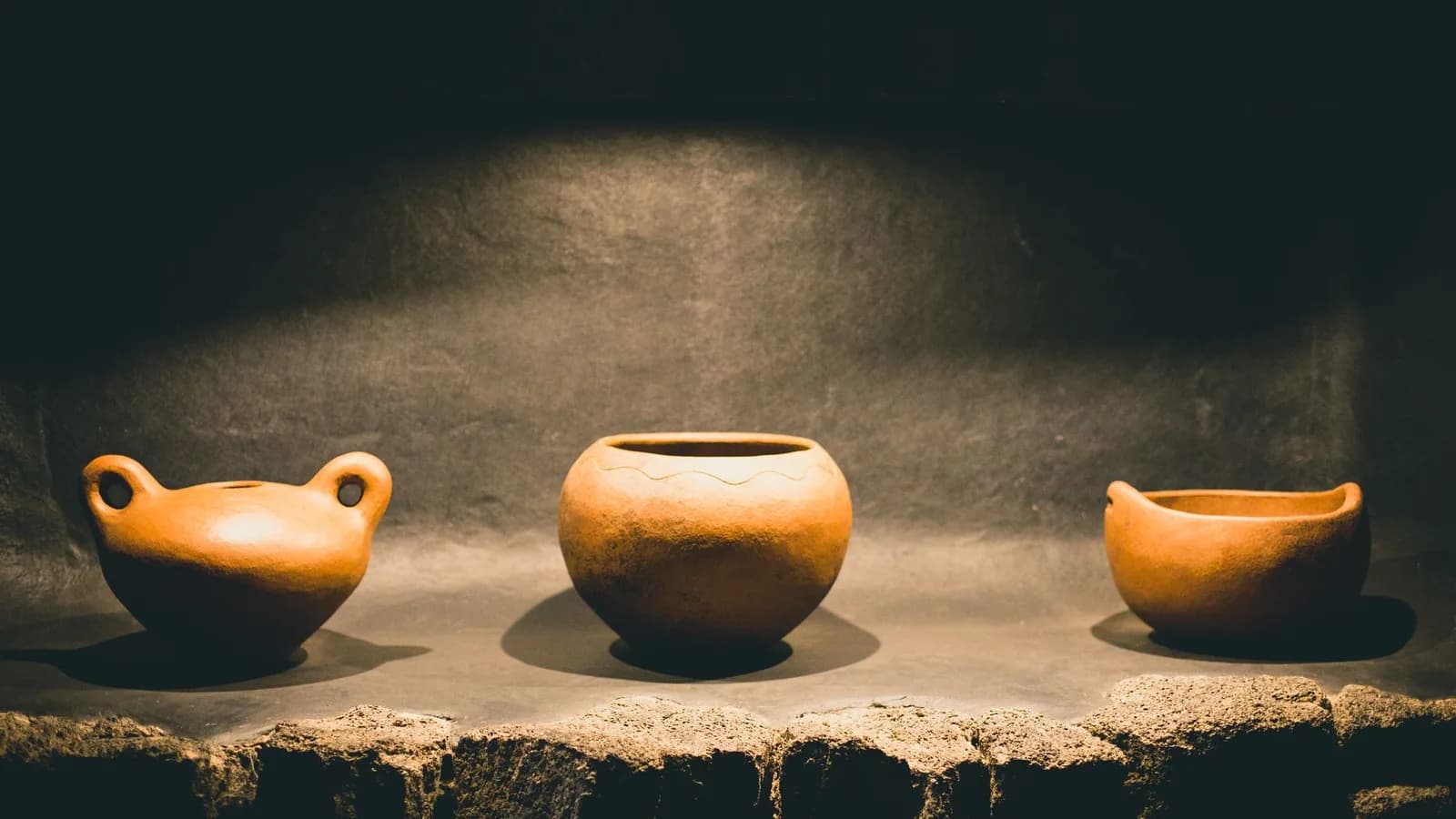 An ancient ceramic vessel