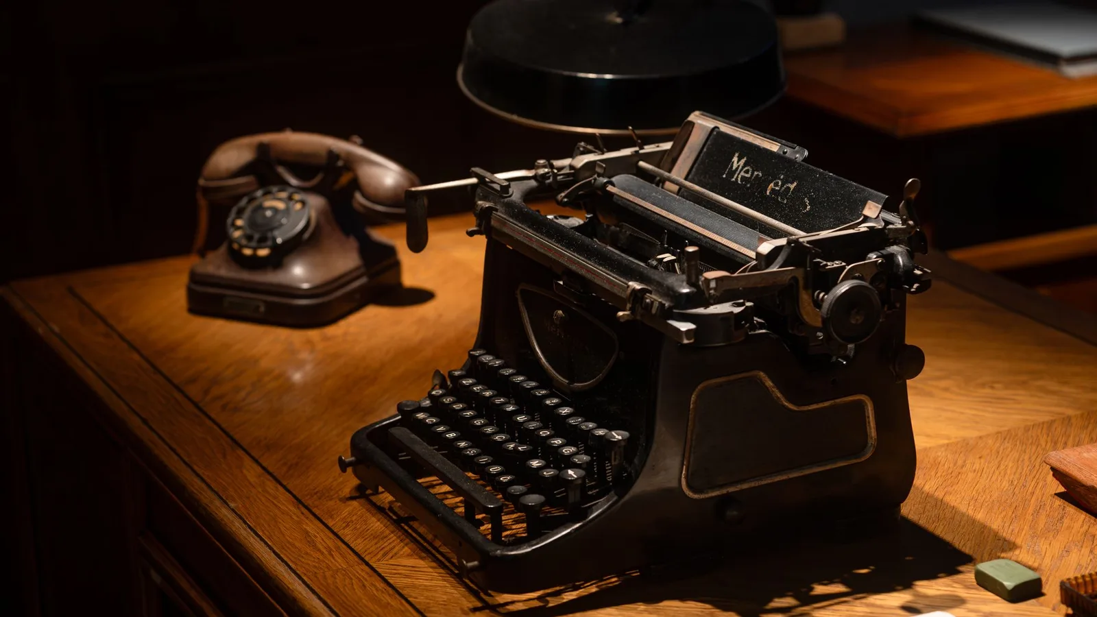 A vintage typewriter