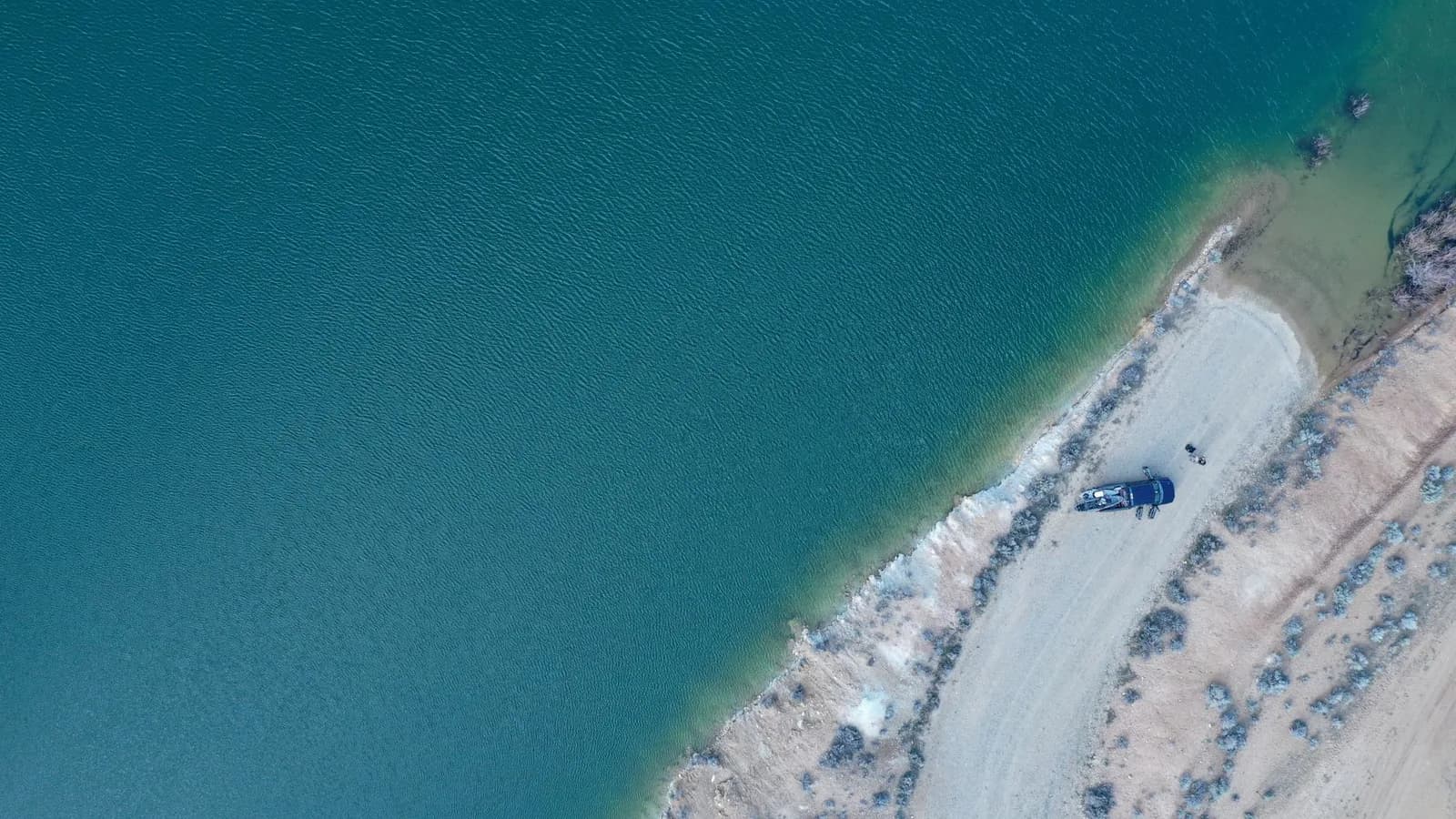 A dry lake bed in Nevada
