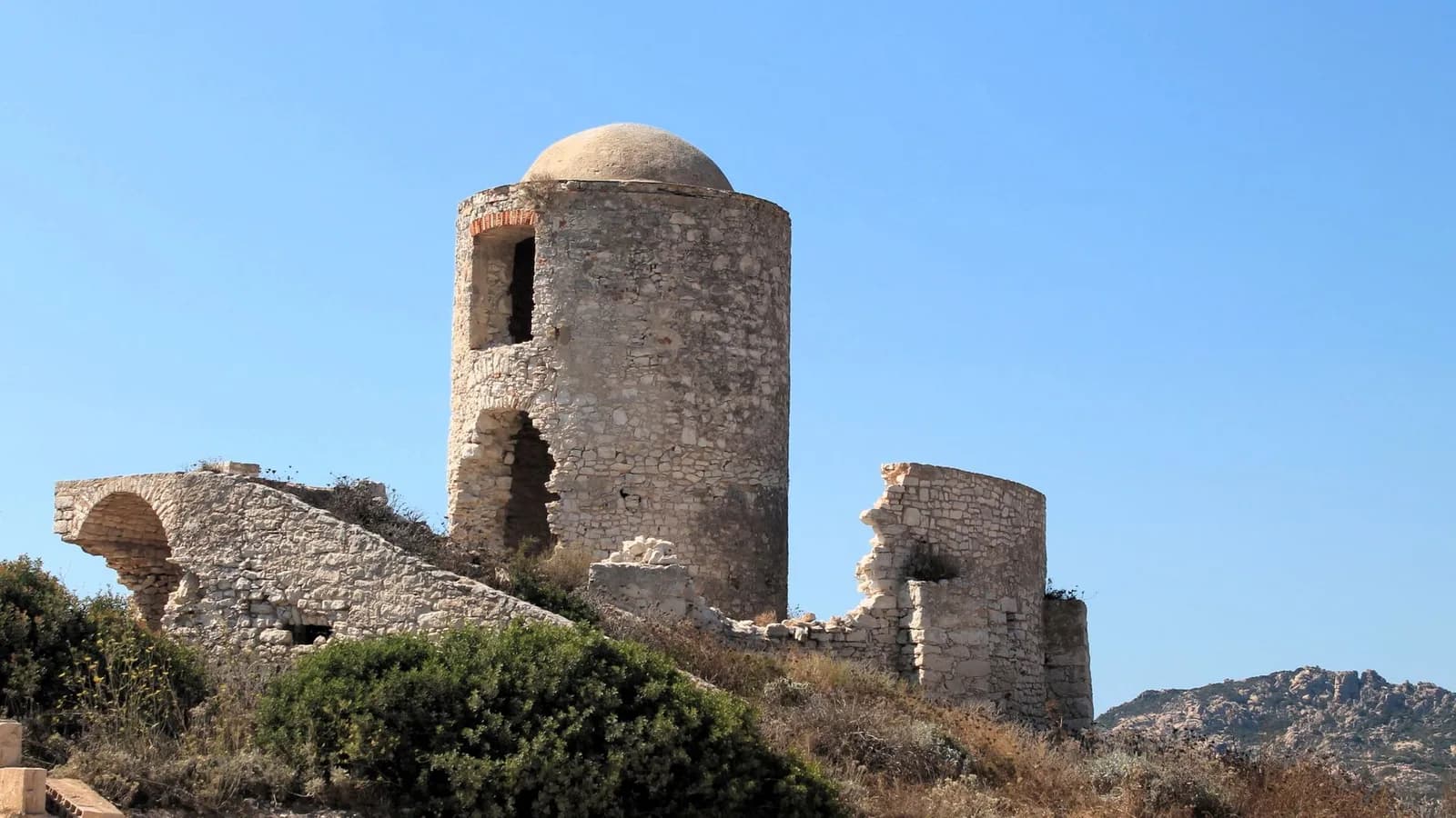 A medieval stone fortress