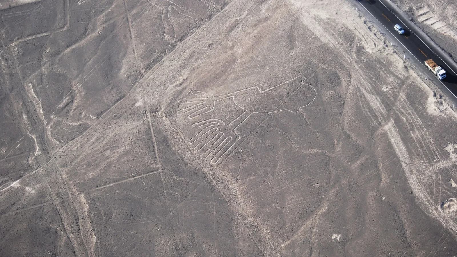 Arid desert landscape in Peru