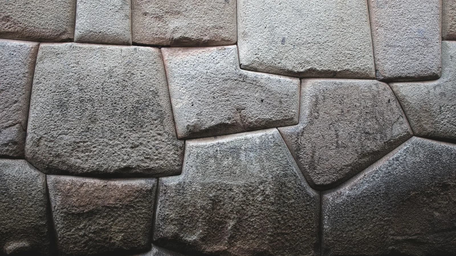 Carved stone blocks at an Andean site