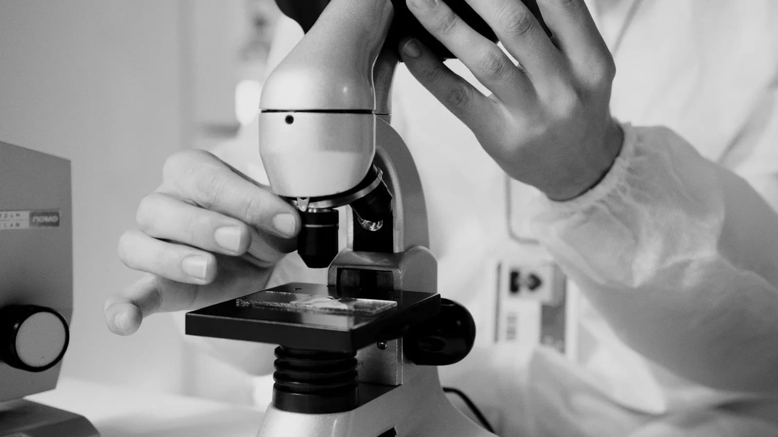 A laboratory microscope