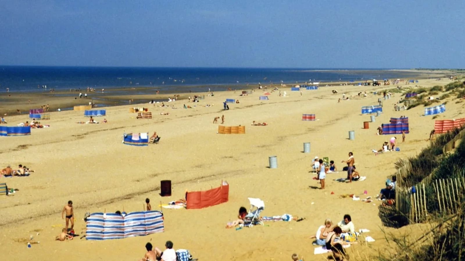A Norfolk beach at low tide
