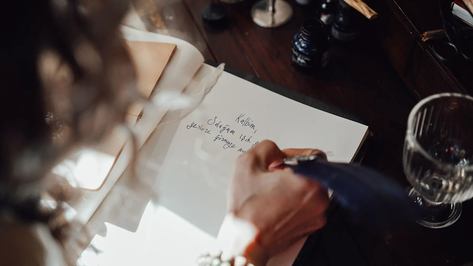 A handwritten notebook