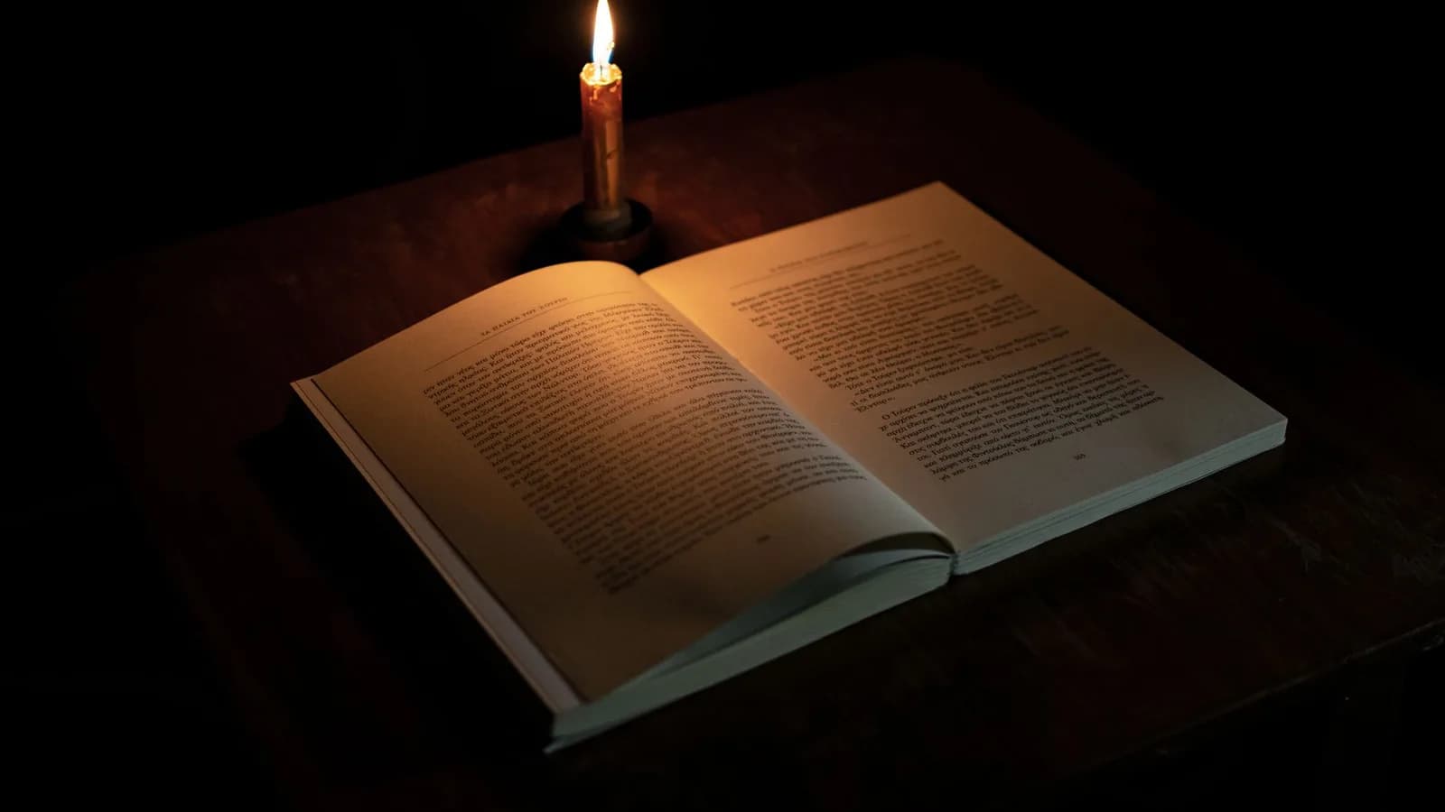 An old book lying open