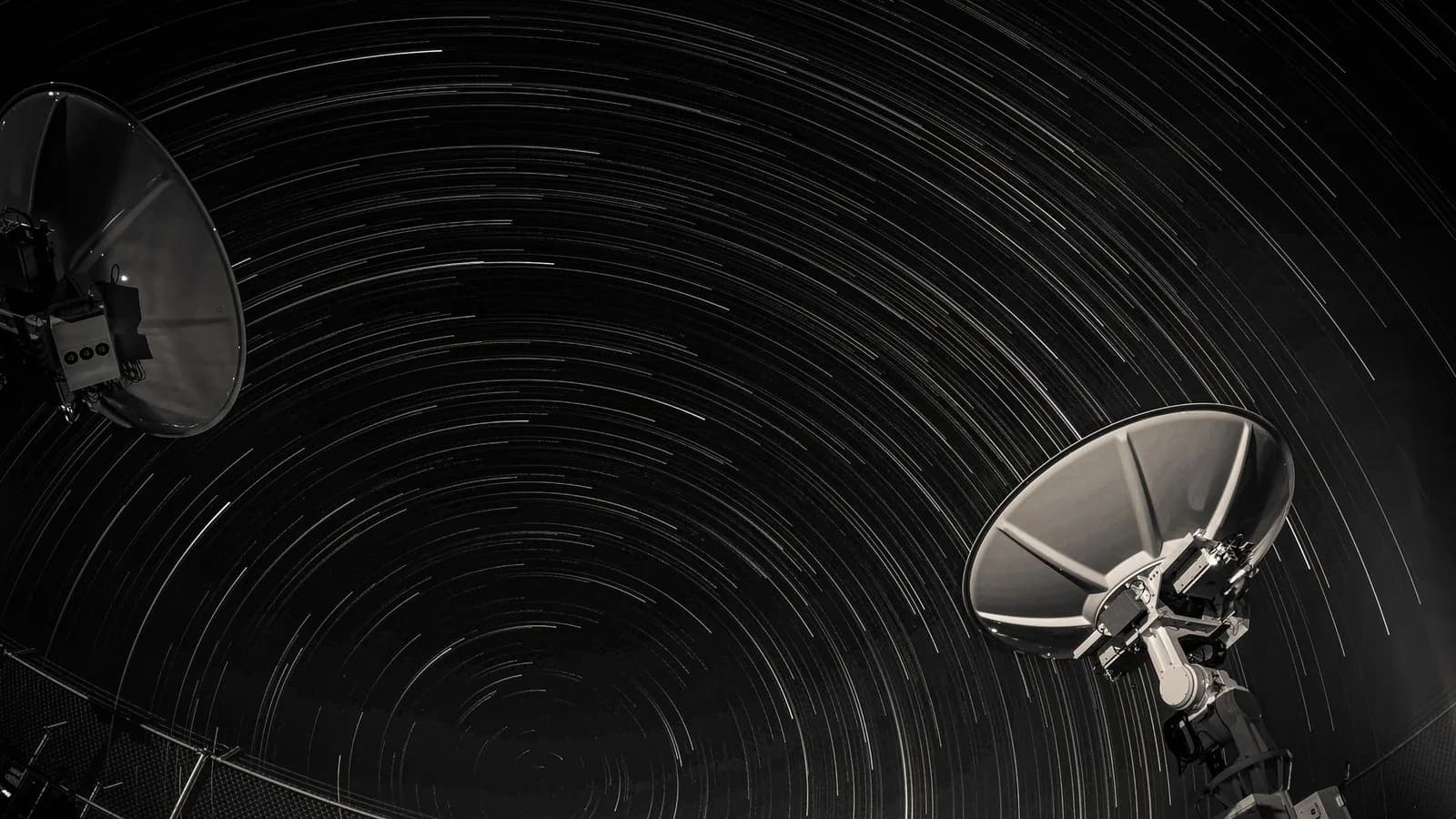 A radio telescope dish