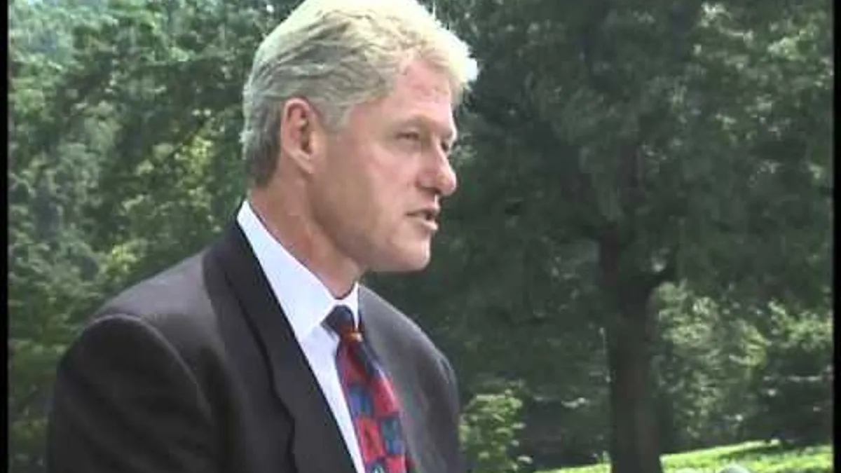 Pres. Clinton's Remarks on the Possible Discovery of Life on Mars (1996)