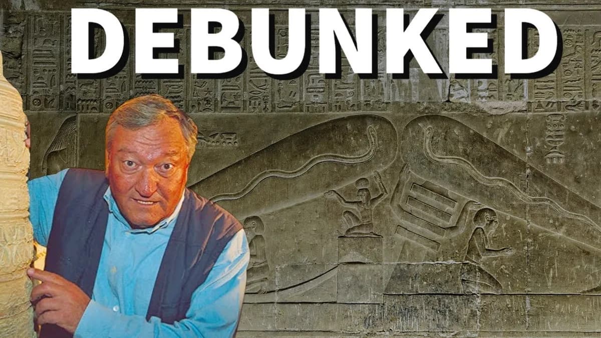 The Ancient Egyptian Dendera Light Bulb Hypothesis | Explained by Archaeologist Carl Feagans