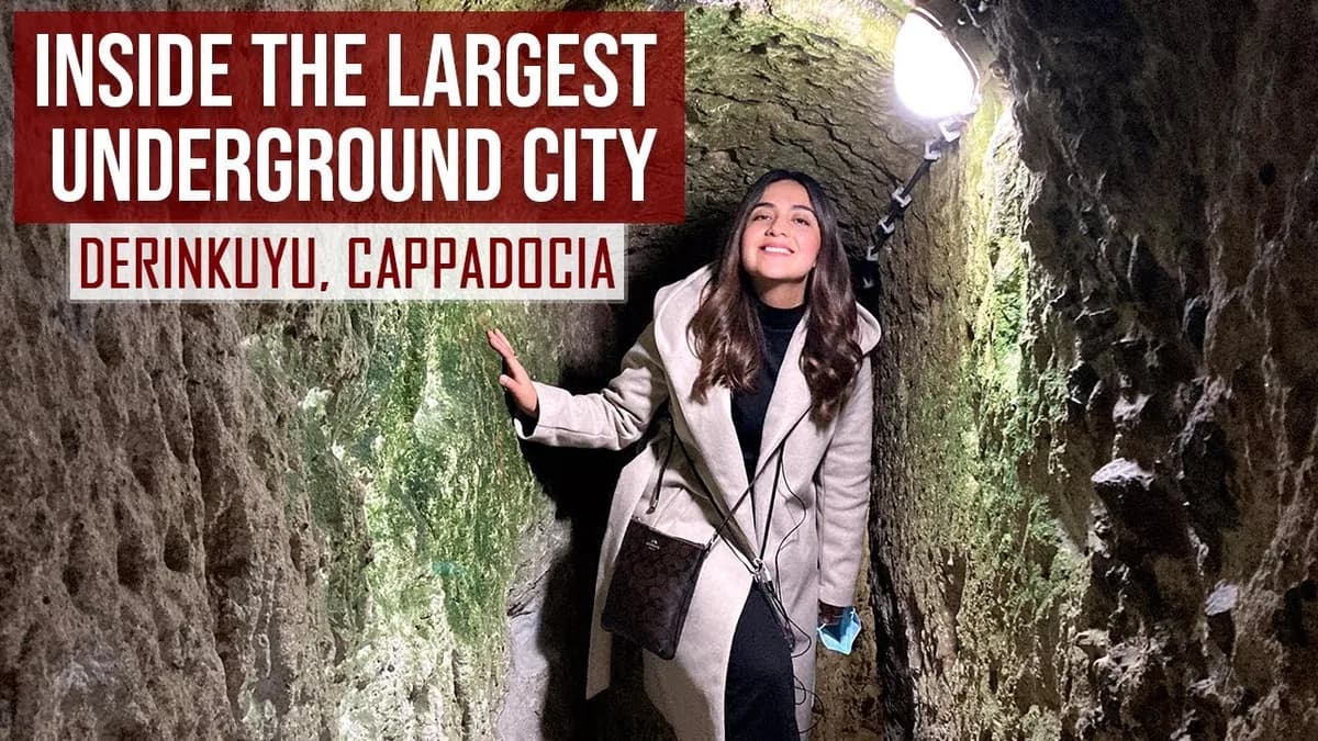 INSIDE DERINKUYU, THE LARGEST UNDERGROUND CITY IN CAPPADOCIA