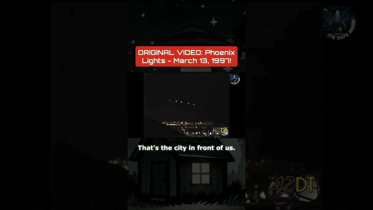 The Original Phoenix Lights Footage, Filmed by Mike Kryszton (1997)
