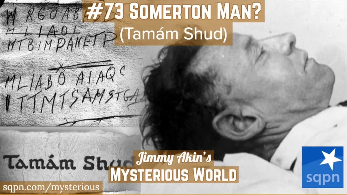 The Mysterious Death of Somerton Man (Tamam Shud) - Jimmy Akin's Mysterious World