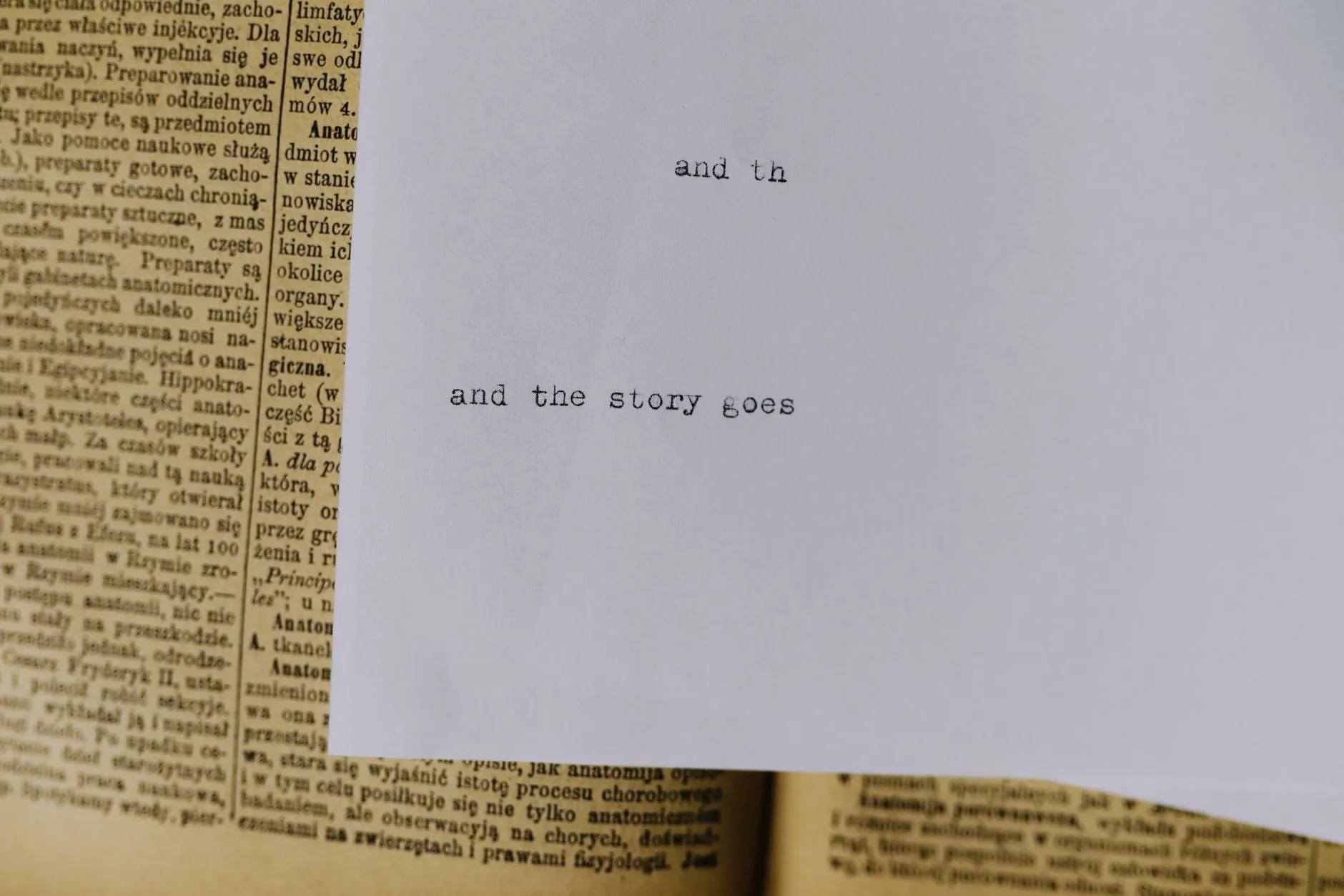 Typewritten document pages