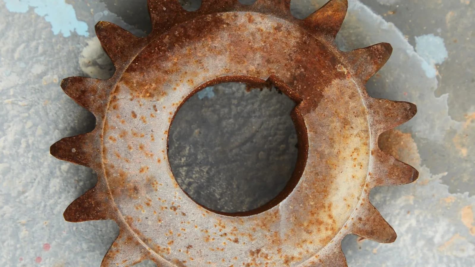 Corroded bronze gearing