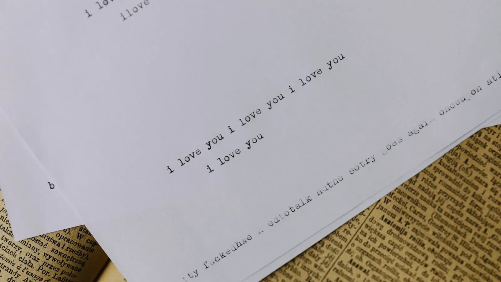 Typewritten documents