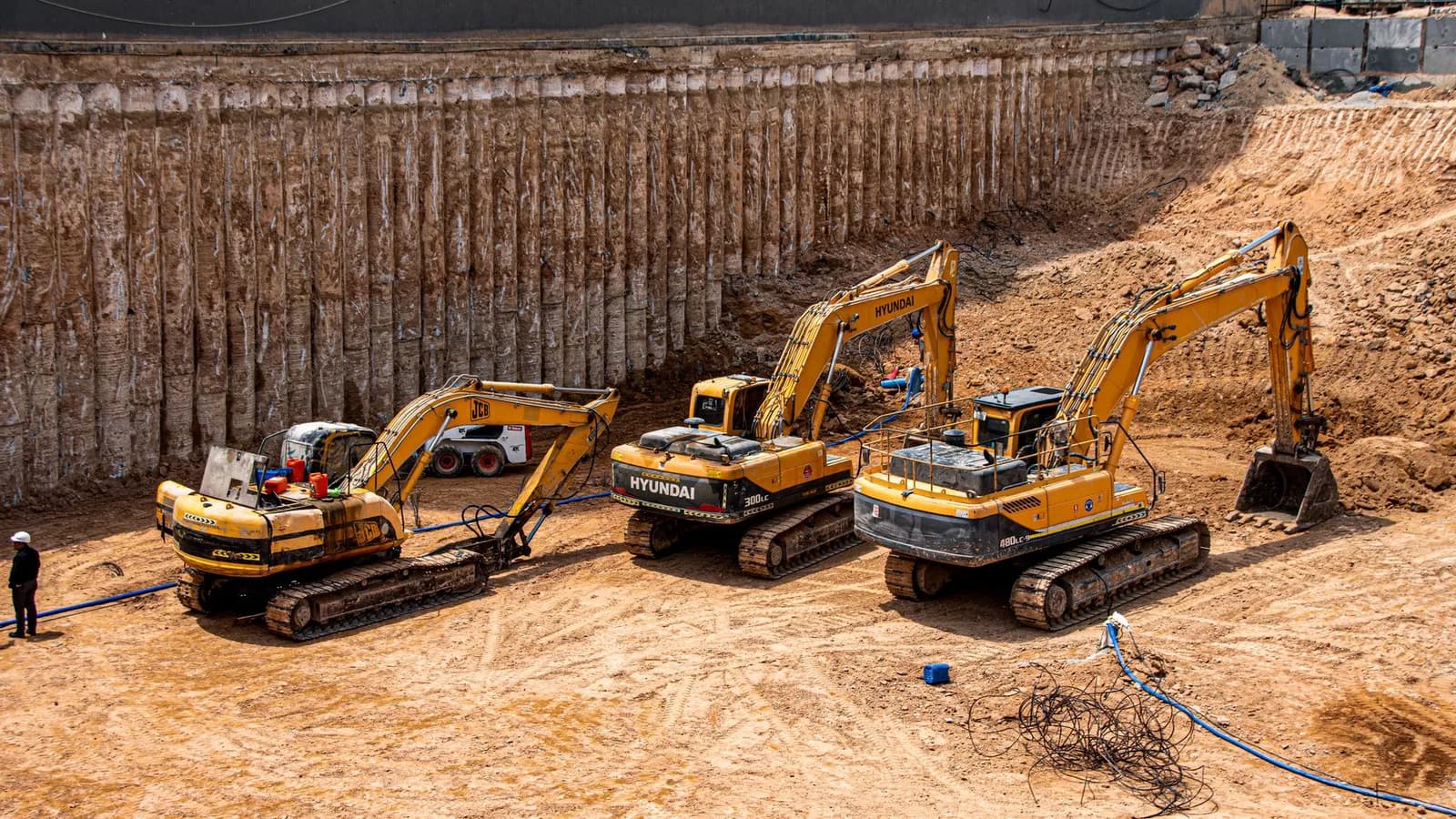 An excavation pit