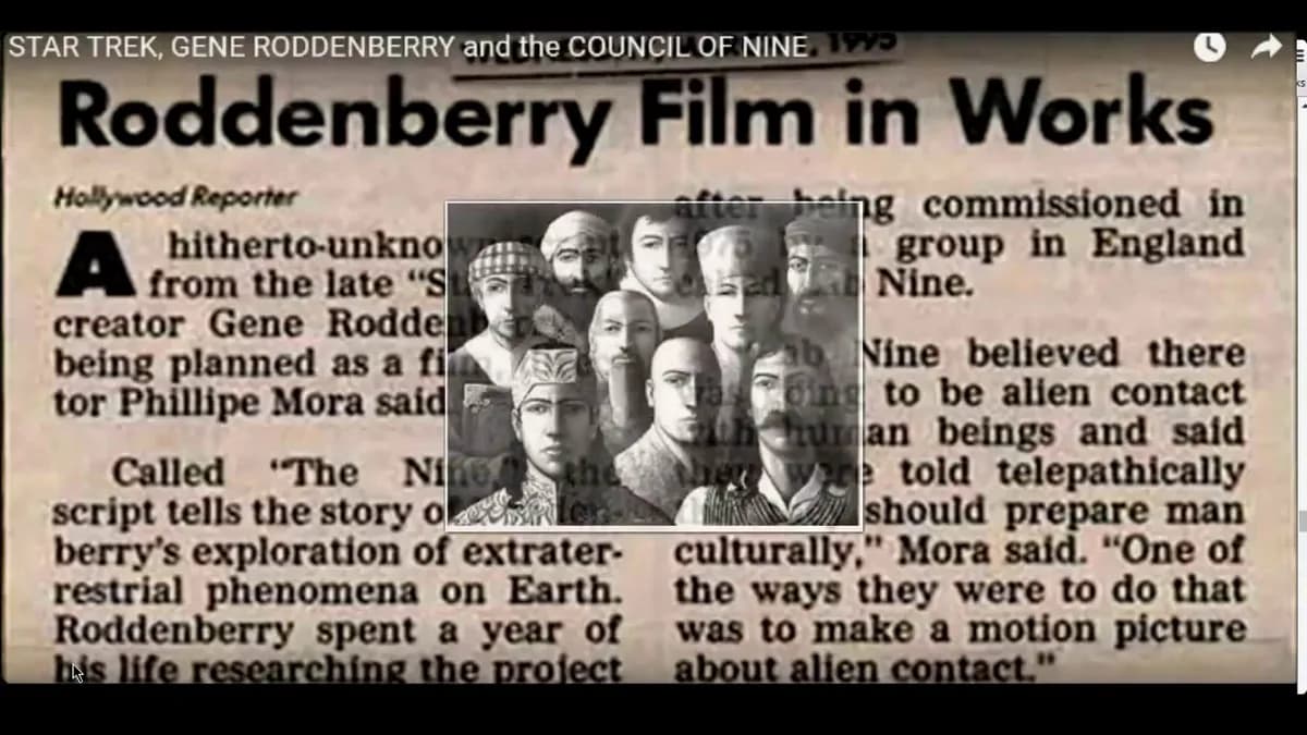 Gene Roddenberry And The Council Of Nine. Andre Puharich & Peter Hurkos.
